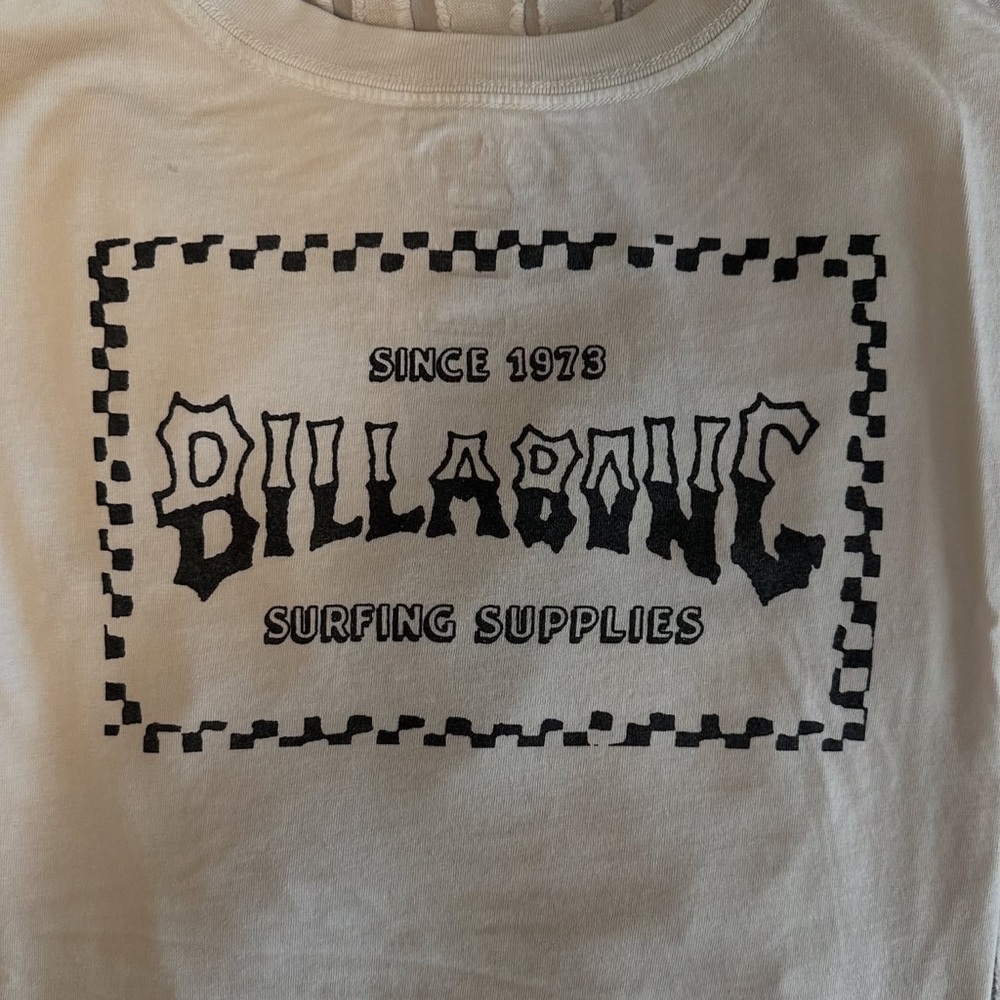 Billabong Cream Surfing Supplies Tee
